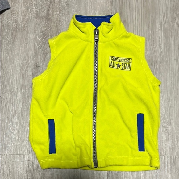 Converse All Star Yellow Fleece Vest - Picture 1 of 1